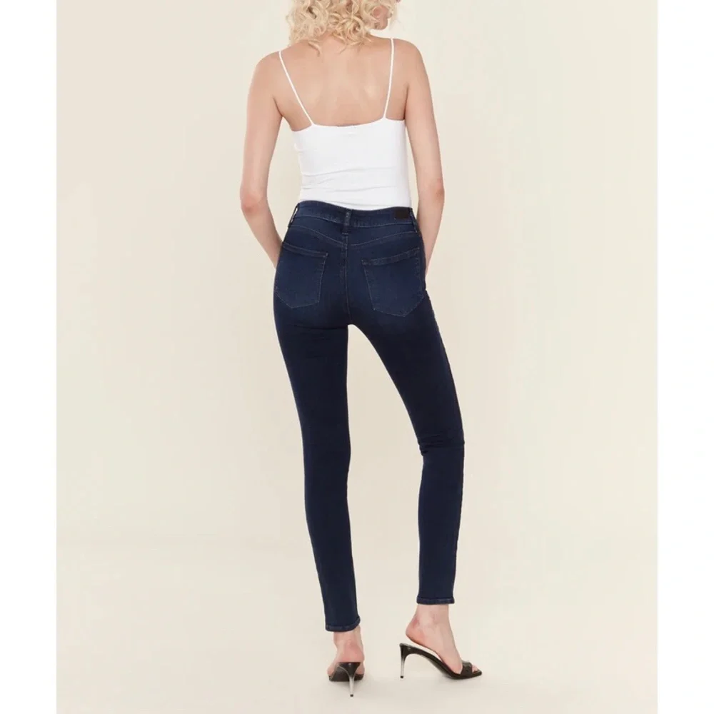 Paige | Verdugo Mid Rise Sleek Skinny Transcend Denim Ankle Jeans - Picture 3 of 13